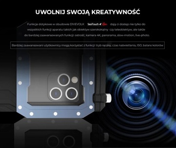 OBUDOWA PODWODNA DO TELEFONU DIVEVOLK SEATOUCH 4 MAX - NIEBIESKA