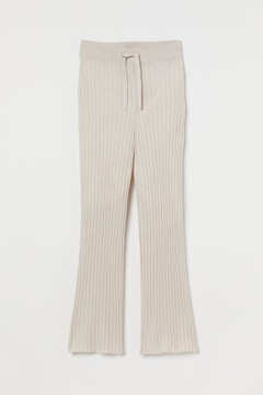 H&M Spodnie z dzianiny w prążki rozm.42, XL