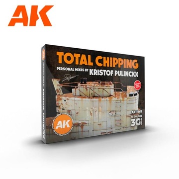 AK Interactive 11767 Zestaw farb Total Chipping Mixes by Kristof Pulinckx