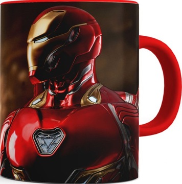 Красная кружка 440мл IRON MAN 02