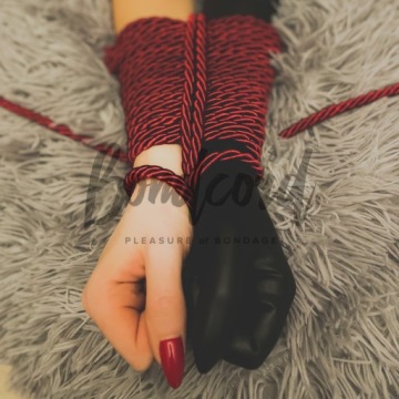 Сочная черная 5 мм 4 м шелковая веревка для бондажа BDSM SHIBARI Black