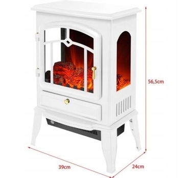 ДЕКОРАТИВНЫЙ ЭЛЕКТРИЧЕСКИЙ КАМИН EL FUEGO COMO II 2000ВТ БЕЛЫЙ ИЛИ ЧЕРНЫЙ 3D ЭФФЕКТ
