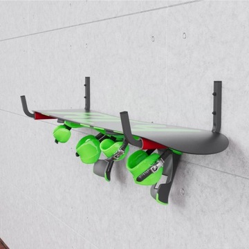 НАСТЕННАЯ ПОЛКА ДЛЯ ЛЕСТНИЦЫ, ЛЫЖ, САП-ДОСКИ, ДЕРЕВА