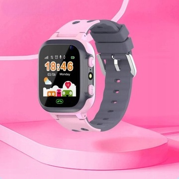 P SMARTWATCH DLA DZIECI ZEGAREK LOKALIZATOR SOS GPS APARAT SIM GRY +GRATIS