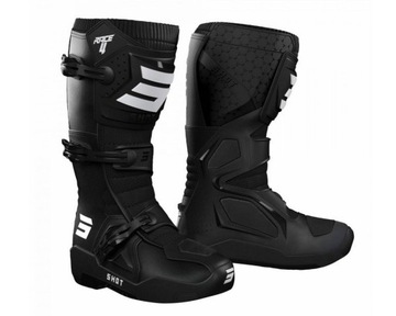 BUTY MOTOCYKLOWE CROSS ENDURO QUAD SHOT RACE 4 black czarne 45