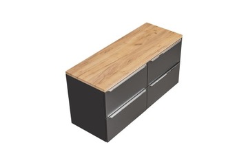ШКАФ ДЛЯ ВАННОЙ КОМНАТЫ С ТОПОМ 120 СМ CAPRI COSMOS