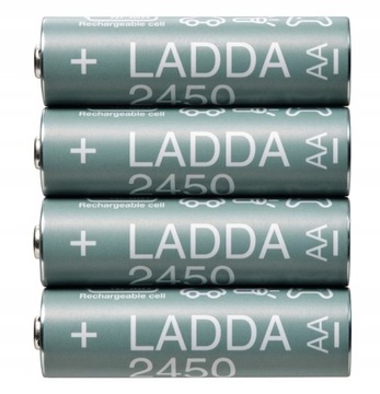 IKEA LADDA Akumulatorek do ładowania AA 2450mAh x4