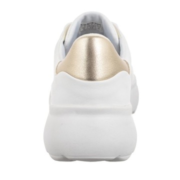 Buty Sneakersy Damskie Geox D Spherica EC4.1 B White/Gold D35TCB Białe