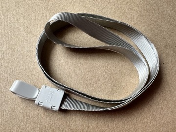 Holder Etui Poziomy na karty identyfikator Popiel 2szt.