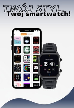 ZEGAREK SMARTWATCH Z CIŚNIENIOMIERZEM PULSOKSYMETR TEMPERATURA PULSOMIERZ