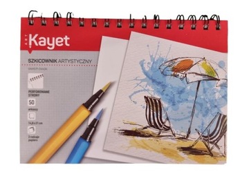 SZKICOWNIK Blok do akwareli Kayet 14,8 x 21 cm 50 szt.