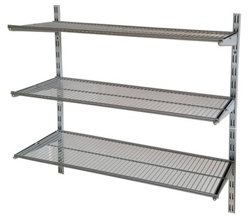 REGAŁ METALOWY ŚCIENNY PÓŁKI WISZĄCE VARIO 3x30SPR