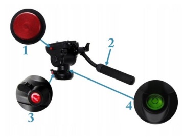 ВИДЕО МАСЛЯНАЯ ГОЛОВКА ДЛЯ ШТАТИВОВ С ПЛАВНЫМ ДВИЖЕНИЕМ FH08