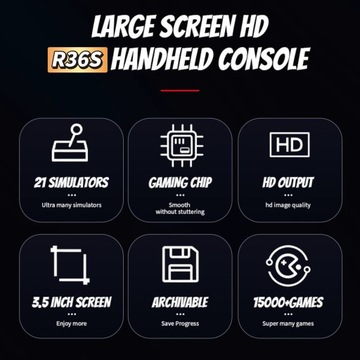 Przenośna konsola do gier R36S Retro, 3,5-cal