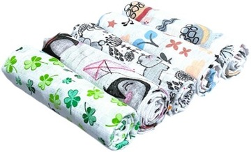 PIELUCHY TETROWE PIELUSZKI PREMIUM BAWEŁNA 100% ZESTAW 5szt BABYMAM