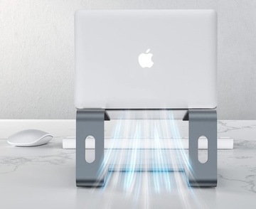 Алюминиевая подставка для ноутбука VAZIO MacBook AIR PRO, серая — «серый космос» (M5-G)