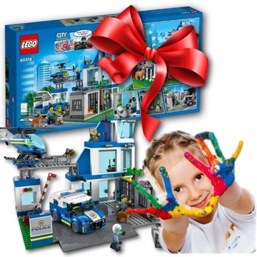 LEGO Posterunek policji POLICJA KLOCKI KOMISARIAT ZESTAW PREZENT DZIECKA