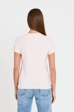 GUESS Różowy T-shirt Icon Tee L