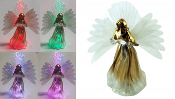 ANIOŁ ANIOŁEK ZŁOTY LED RGB BOŻE NARODZENIE multikolor