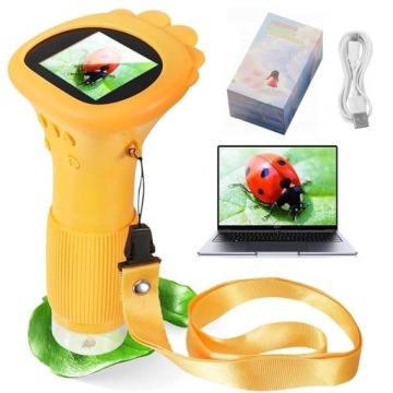Digitální Vzdělávací Mikroskop 1000X Led Přiblížení Dárek Pro Děti