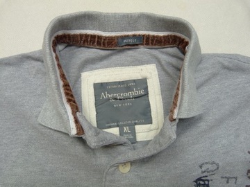 Abercrombie&Fitch Muscle A&F szar męska bawełniana koszulka polo polówka XL