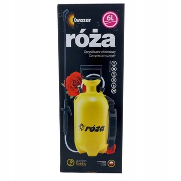 ОПРЫСКИВАТЕЛЬ KWAZAR ROSE 6Л ДАВЛЕНИЕ ДЛЯ САДОВОГО РУКОВОДСТВА + КОПЬЕ 50см