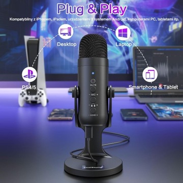 Конденсаторный USB-микрофон для игр и потоковой передачи K66