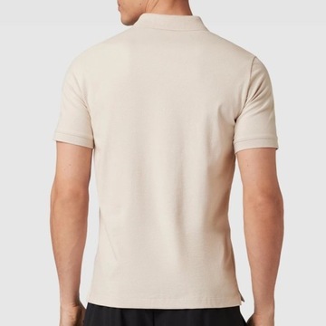 Calvin Klein koszulka polo męska beżowa polówka bawełna K10K111196 L