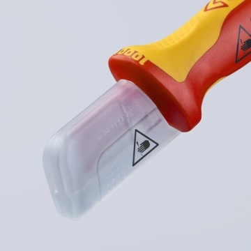 KNIPEX 9855 DE Нож для снятия изоляции с ножкой