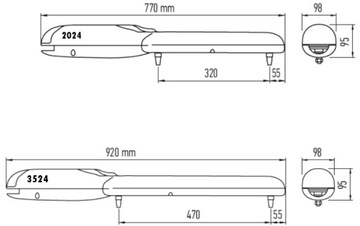 Привод распашных ворот Nice Wingo 3524 2х3,5м