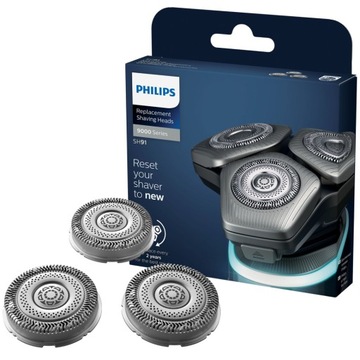 Wymienne Głowice do Golarek Philips SH91/50 3szt. Ostrza