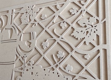Ażurowy panel ścienny-kuchnia - restauracja