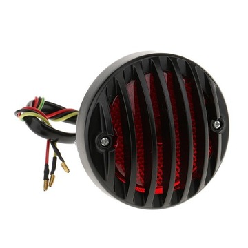 Боковой держатель номерного знака мотоцикла с задним стоп-сигналом, черный