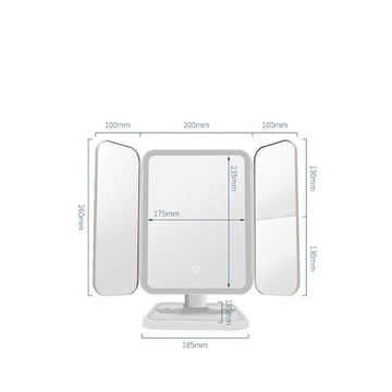 Зеркало для макияжа с подсветкой, 52 светодиода.