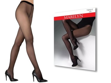 Marilyn rajstopy damskie Tonic 20DEN 1/2 nero