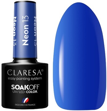 CLARESA LAKIER HYBRYDOWY NEON 13 -5g Ciemny niebieski