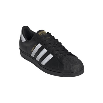 Buty męskie sportowe adidas Superstar Originals skórzane czarne 44