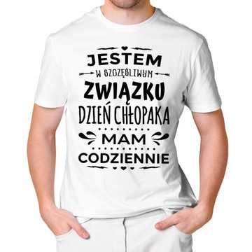 KOSZULKA NA DZIEŃ CHŁOPAKA WALENTYNKI MĘSKA PREZENT DLA FACETA | L