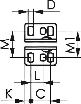 Быстрозажимной зажим, вертикальный, размер 6800 1 AMF