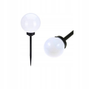 LAMPA SOLARNA LED OGRODOWA KULA MLECZNA 10CM