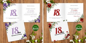 Персонализированные приглашения на 18 -й день рождения - мастер / 10 ПК