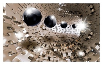 Fototapeta 3D TUNEL OPTYCZNA PUZZLE XXL 312x219