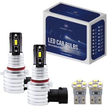 HB3 Led Marba Light Originální Velikost 1:1 6000K 12V-24V Bílá W5W
