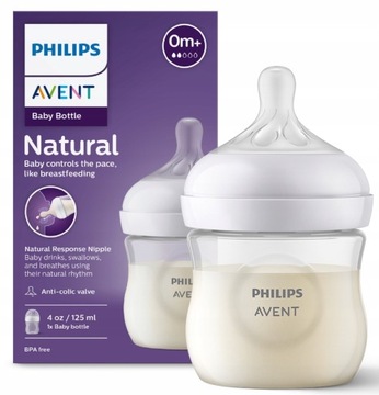 AVENT BUTELKA ANTYKOLKOWA NATURAL 3 RESPONSE 125ml
