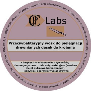 Wosk do pielęgnacji desek do krojenia - 120 ml.