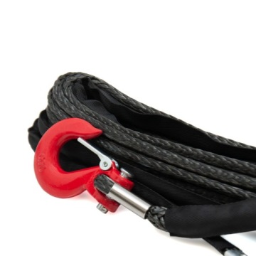 Dragon Winch Синтетический трос 25м 8мм с крюком для лебедки 10000 фунтов