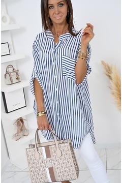 ПОТРЯСАЮЩАЯ РУБАШКА ОВЕРСАЙЗ С ПОЛОСАМИ SHARA! WZ.2