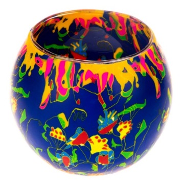 ВИТРАЖНАЯ ЛАМПА НА T-LIGHT ЛАМПА ДЛЯ МЕДИТАЦИИ ЙОГА