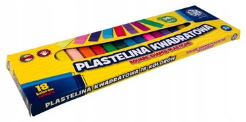 Astra Plastelina kwadratowa 18 kolorów