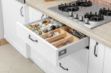 Регулируемая деревянная вставка для столовых приборов L-500мм GTV